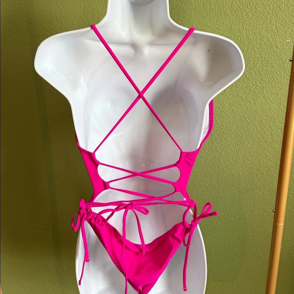 Hot Pink One-Piece Swimsuit